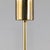 Metal German Gold-Plated Chandelier with Faceted Oval Crystals attributed to Kinkeldey, 1960s For Sale - Image 7 of 12