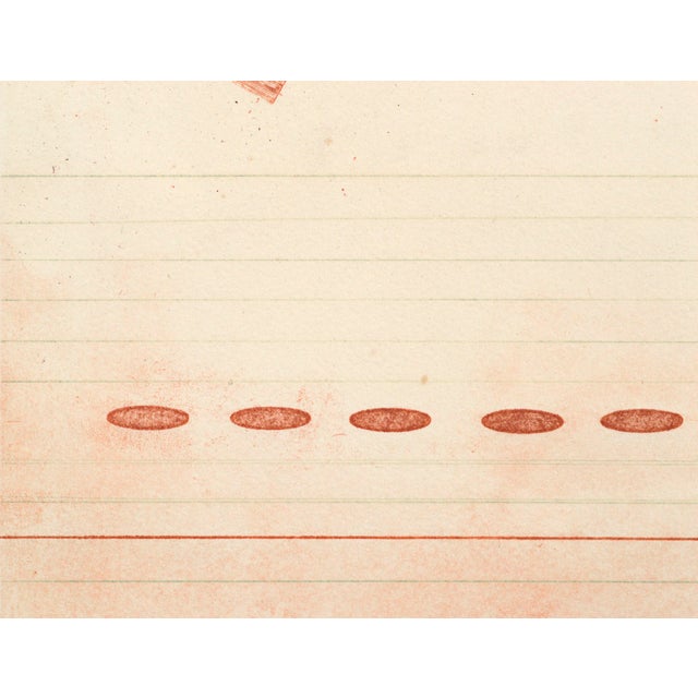 "Orange Row", Abstract Geometric Minimalist Composition W Ovals, Limited Edition by Geoffrey Bowman For Sale - Image 4 of 8