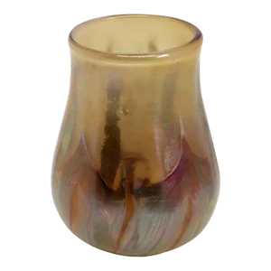 American Tiffany Studios Art Nouveau Iridescent Reactive Glass Cabinet Vase