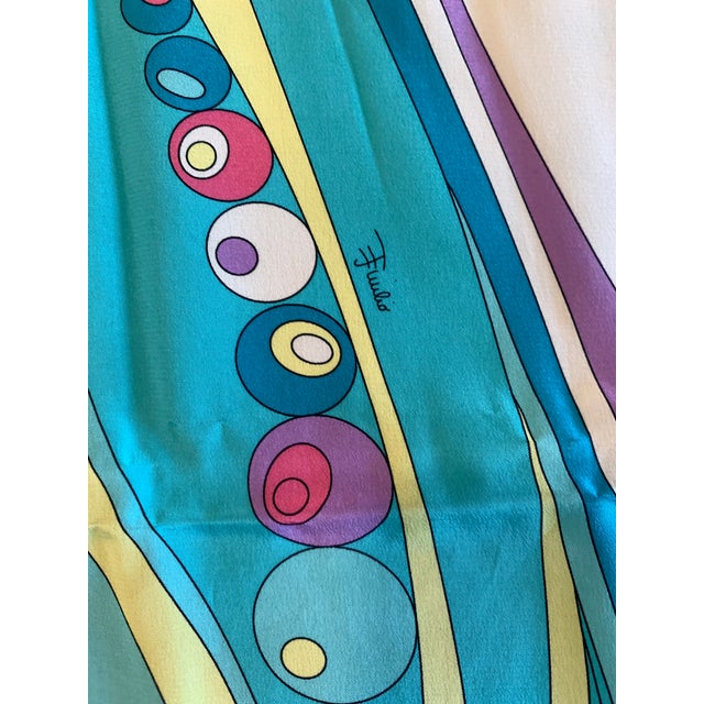 Late 20th Century Emilio Pucci Retro-Print Long Silk Scarf For Sale - Image 5 of 5