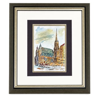 Stephansdom, Vienna, 2008, Watercolor and Ink on Paper For Sale