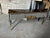 1960s Unique Louis XV Courtly checkered Handmade 3 drawers console Table- Blk|Wht|gld For Sale - Image 4 of 5