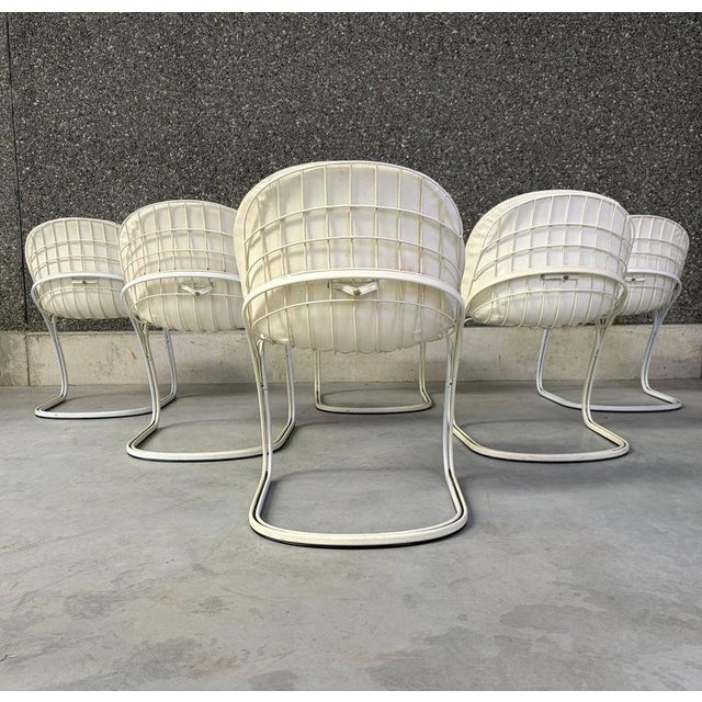 Metal Vintage Pascale Dining Chairs by Gastone Rinaldi, 1970s, Set of 6 For Sale - Image 7 of 13