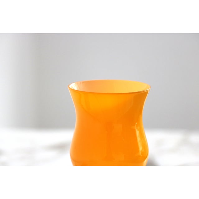 Set of 3 Colorful Murano Style Glass Vases in the Style of Carlo Moretti, Late 20th Century For Sale - Image 9 of 12