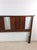 Mid Century Modern Walnut Headboard With Turned Wood Frame For Sale - Image 4 of 18