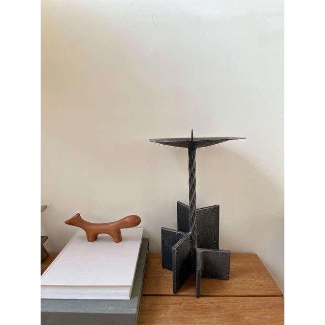 Brutalist Brutalist Candlestick For Sale - Image 3 of 4