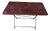 French Folding Wood and Forged Metal Base Table, 1950s For Sale