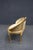 French Louis XVI Style Gilt Caned Barrel Accent Chair For Sale - Image 11 of 11
