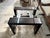 Extendable Console Table with Metal Frame and Black Lacquered Finish, 1980s For Sale - Image 3 of 9