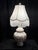 Vintage Italian Capodimonte Porcelain Table Lamp With Custom Fringe Shade - Mythological Bas Relief For Sale - Image 9 of 13