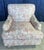 Lounge Chair by Hickory Craft Chair With Orange and Creme Color Damask Fabric For Sale - Image 12 of 14