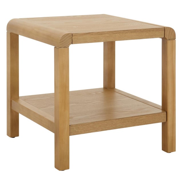 Omara 1 Shelf Side Table in Natural For Sale In Philadelphia - Image 6 of 8