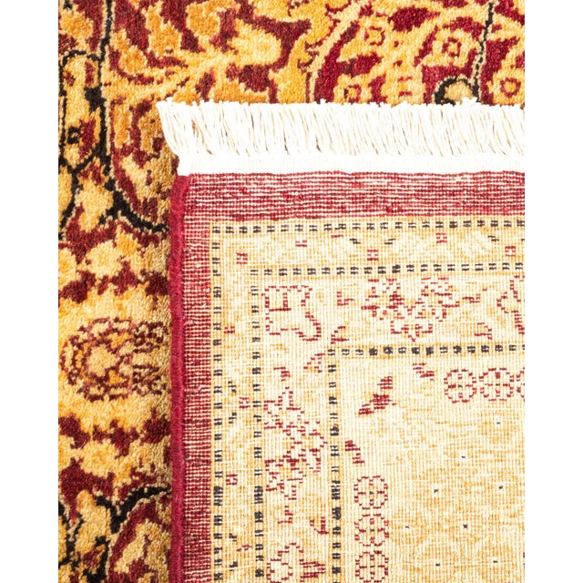 2000 - 2009 Mogul, One-of-a-Kind Hand-Knotted Area Rug - Red, 3' 2" x 5' 7" For Sale - Image 5 of 8
