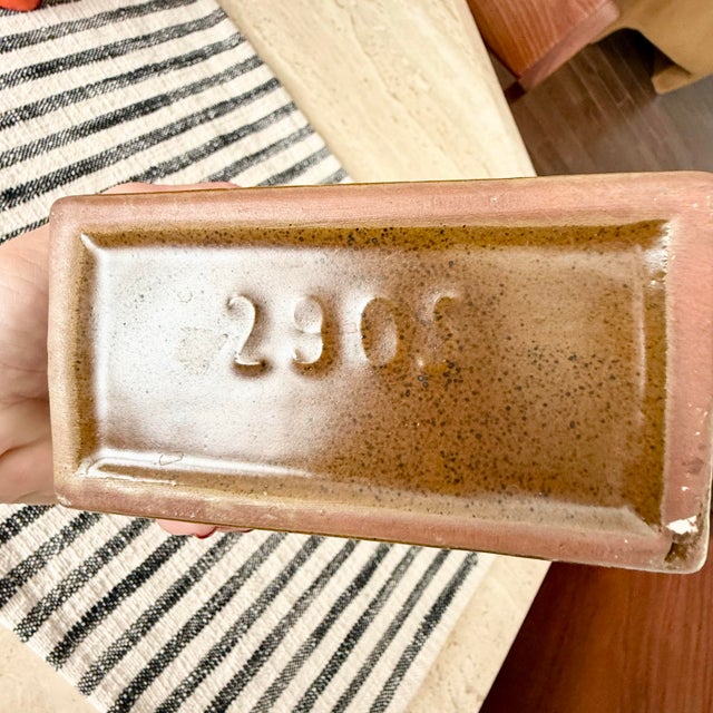 Vintage West Germany Ceramic Chimney Vase Veb Haldensleben MCM Mid Century VTG Marked For Sale In Palm Springs - Image 6 of 7