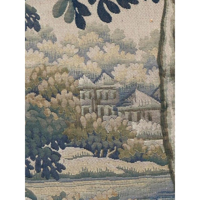 Mid-Century French Aubusson Jacquard Halluin Tapestry verdure Mallard, 1960s For Sale - Image 12 of 18