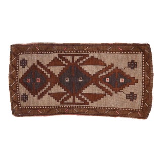 Vintage Distressed Kars Rug Mat Runner - 1'9" x 3'3" For Sale