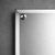 Mid-Century Modern Vintage Square Beveled Glass Wall Mirror With Metal Corner Caps, 26” × 26”, Frameless Hollywood Regency Style For Sale - Image 3 of 5