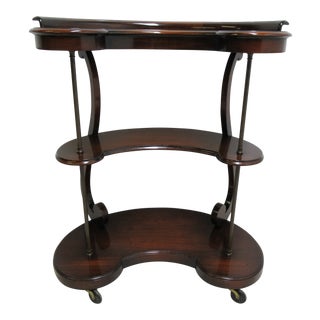 1940s Antique French Mahogany Bar Display For Sale