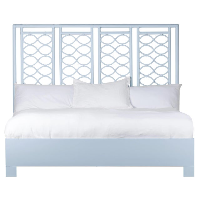 Coastal Infinity Bed King - Blue For Sale - Image 3 of 3