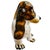 Mid-Century Italian Hand-Glazed Majolica Reclining Basset Hound Statue For Sale In San Diego - Image 6 of 12