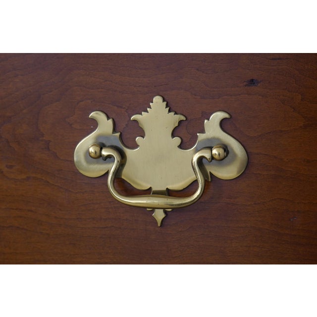 Wood Stickley Cherry New England Queen Anne Highboy For Sale - Image 7 of 18