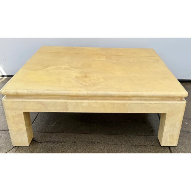 Robert Scott A Sally Sirkin Lewis Designed for J Robert Scott & Associates,Inc. Parchment Cocktail/Coffee Table. For Sale - Image 4 of 7