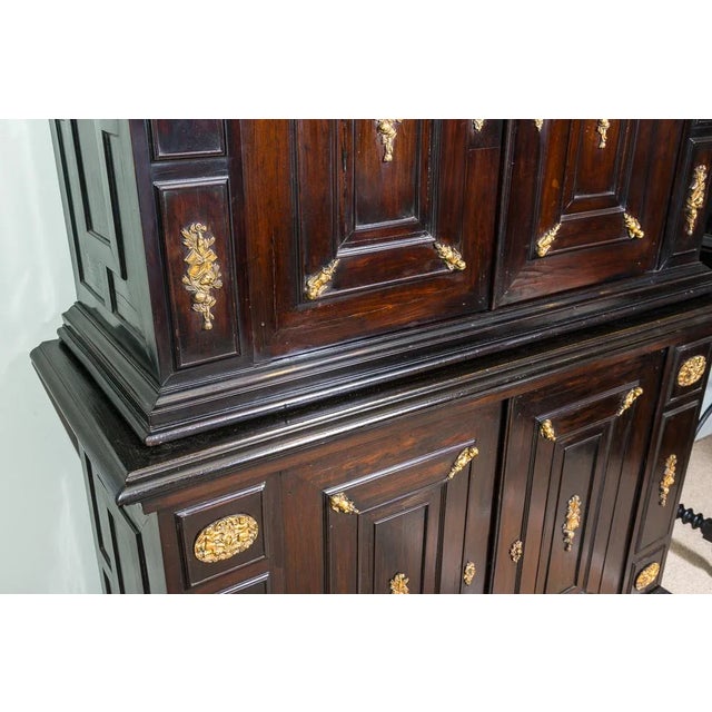 Antique French Ebonized Cabinet For Sale - Image 4 of 10