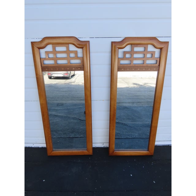Henry Link Hollywood Regency Wall Bathroom Vanity Mirrors a Pair 6408 For Sale - Image 12 of 13