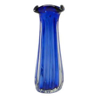 Vase by J. Hospodka for Chribska Glassworks, Czechoslovakia, 1960s For Sale