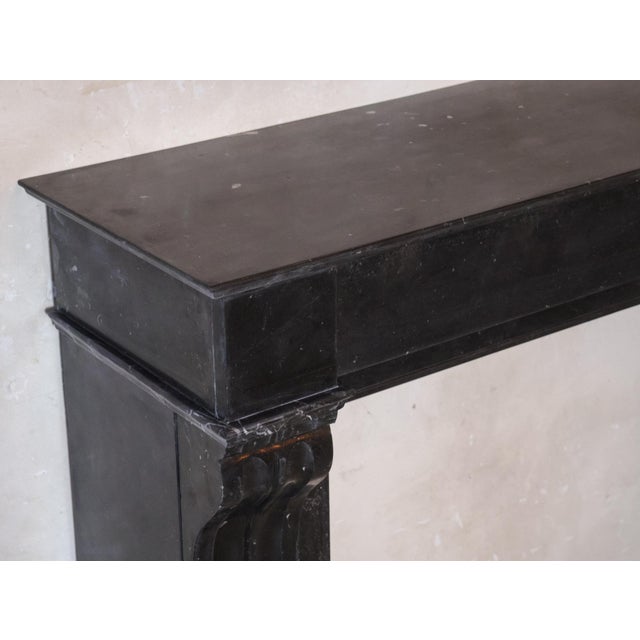 Antique Dutch Black Marble Mantel Piece, 1890s For Sale - Image 3 of 11