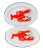1980s Vintage Lobster Enamelware Oval Platters a Set of 2 - Large For Sale - Image 5 of 9
