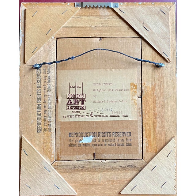 Figurative "Enchantment" Smiling Young Girl's Portrait by American Impressionist, Zolan Original Oil Painting For Sale - Image 3 of 4