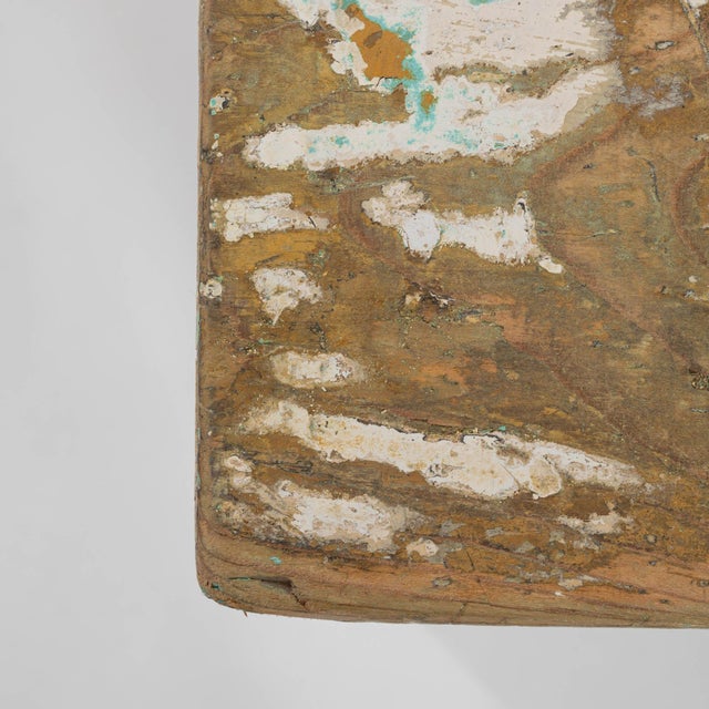 Early 20th Century Central European Wood Patinated Stool For Sale - Image 14 of 18