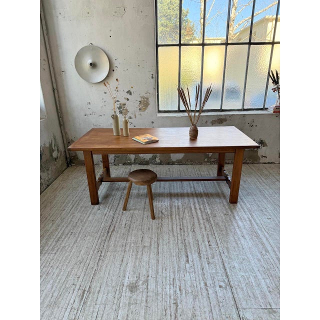 Oak Farm Table, 1970s For Sale - Image 9 of 18