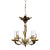 1920's Ornate Cherub Bronze Chandelier For Sale