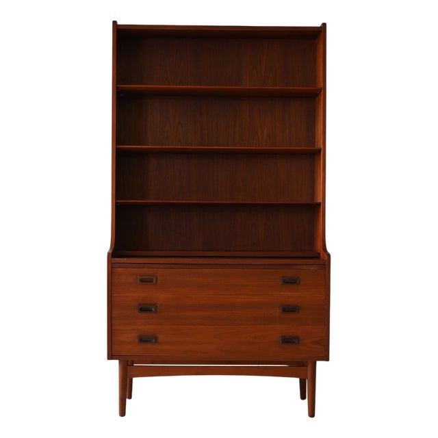 Danish Teak Bookcase, 1950s For Sale