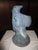 This is a Gorgeous! Vintage 1988 Sandstone Concrete Father Christmas in a Beautiful Power Blue with a Sack on his Back...