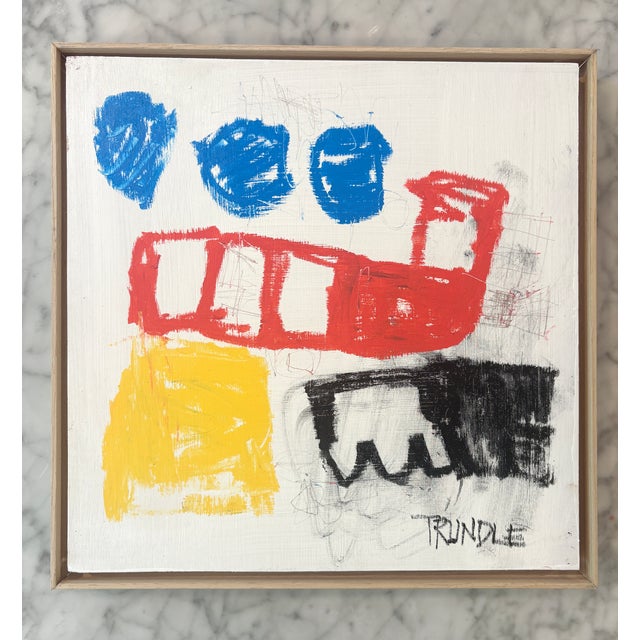 Sarah Trundle Sarah Trundle, Contemporary Abstract Painting, "Opposites Attract" For Sale - Image 4 of 9
