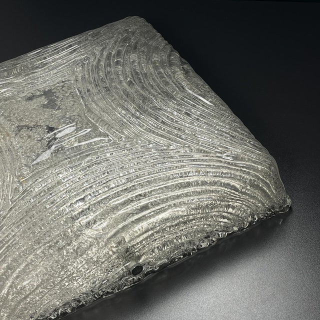 Vintage Ice Murano Glass Ceiling Lamp by J. T. Kalmar, Austria, 1960s For Sale - Image 7 of 15