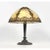 Pittsburgh 6 Bent Panel Slag Glass Leaded Table Lamp For Sale - Image 4 of 8