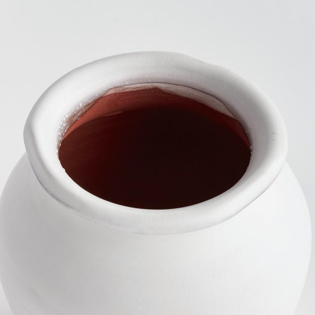 Farmhouse Mirela Drum Vase Small For Sale - Image 3 of 4