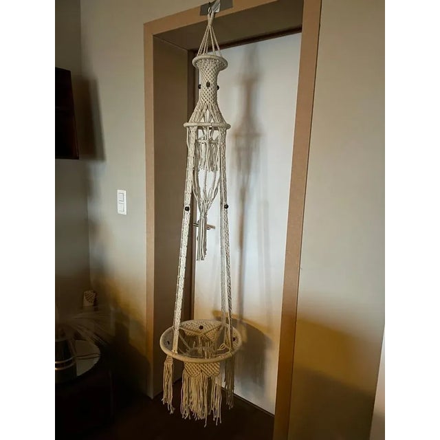 Macrame Suspension with Rope For Sale - Image 9 of 9
