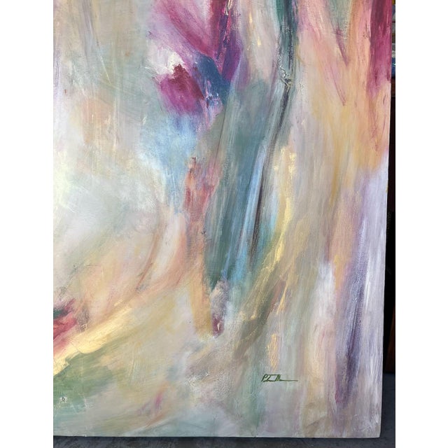 2000 - 2009 Patricia Moore Abstract Painting Dancing on the Clouds For Sale - Image 5 of 8