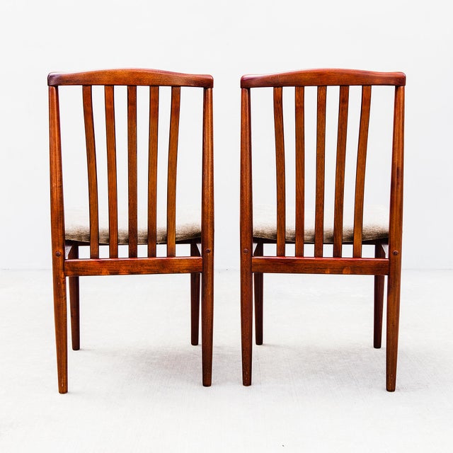 Vintage Danish Modern Slat Back Dining Chairs by Vamdrup For Sale - Image 11 of 12