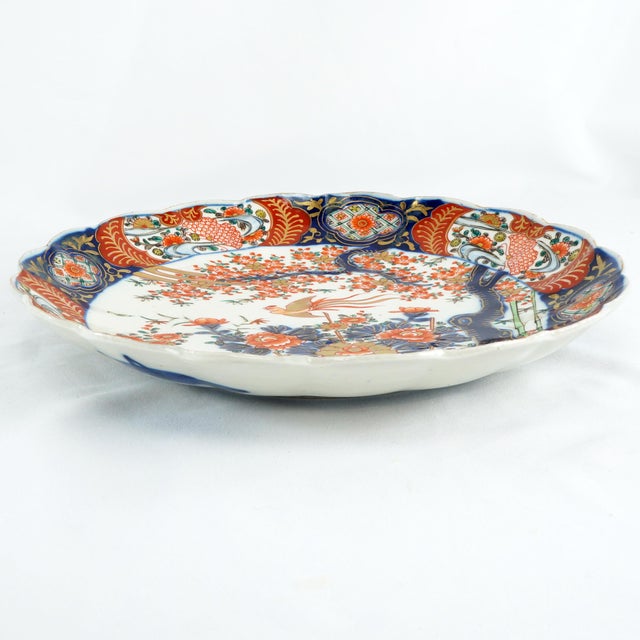 1930s Japanese Imari Phoenix Plate Showa Period 1930's For Sale - Image 5 of 6