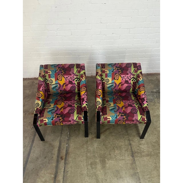 1990s Post Modern Angular Lounge Chair For Sale In Los Angeles - Image 6 of 10