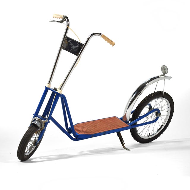 1960s Vintage Kangaroo Scooter Blue 1969 For Sale - Image 5 of 10