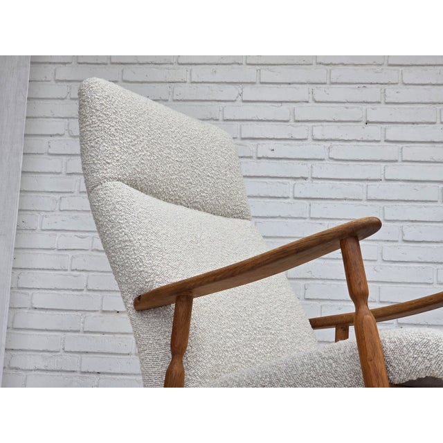 Vintage Scandinavian High-Backed Rocking Chair, 1970s For Sale - Image 6 of 18