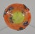 Orange Small French Art Deco Pendant Light by Le Verre Francais Schneider - 1925 Chandelier France For Sale - Image 8 of 14