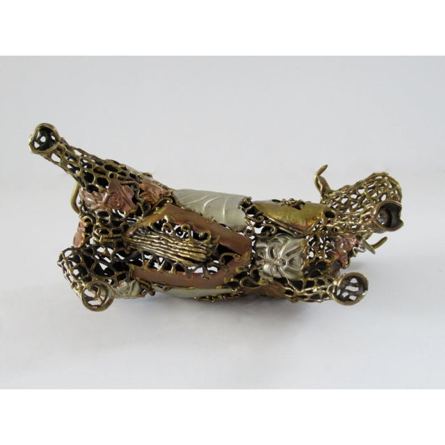 Pal Kepenyes Style Brutalist Mexican Milagro Bull Sculpture For Sale - Image 12 of 13